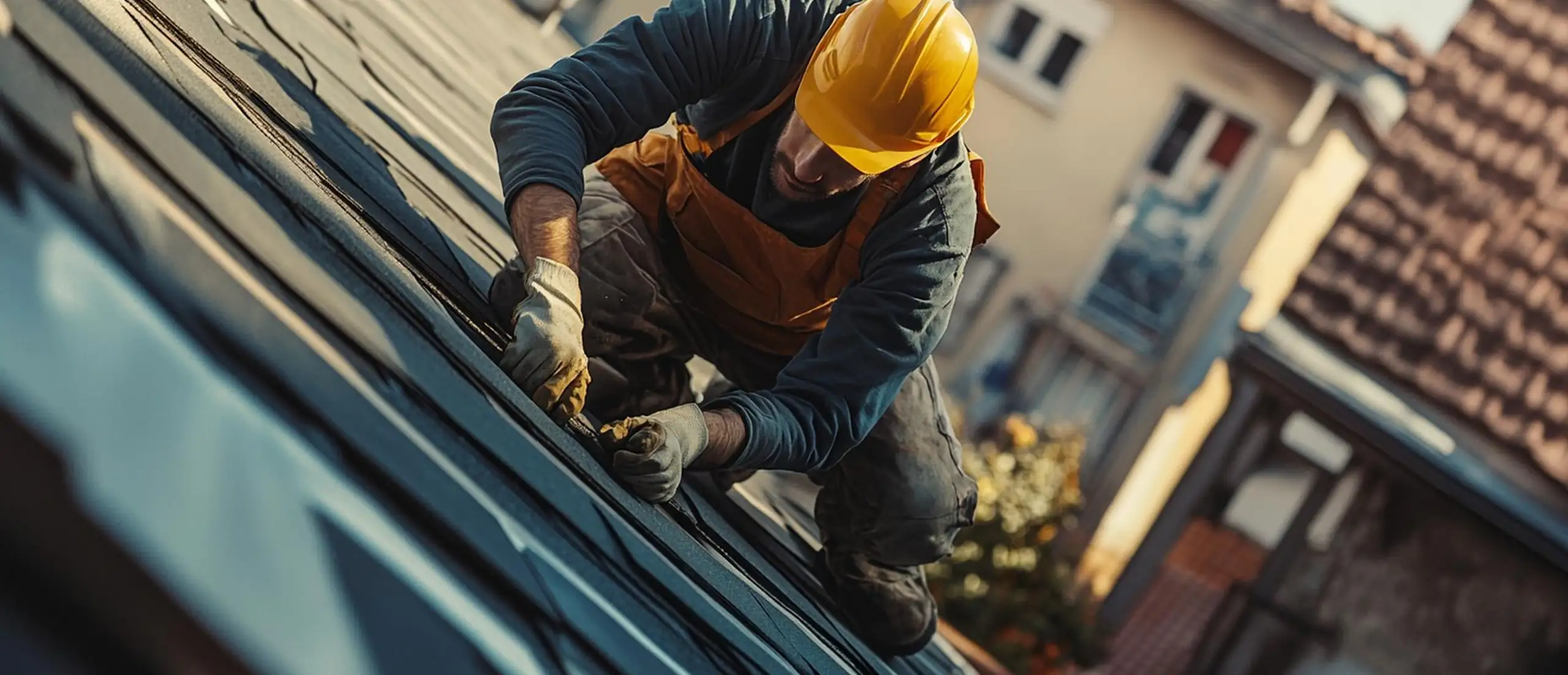 Réparation de toiture en ardoise